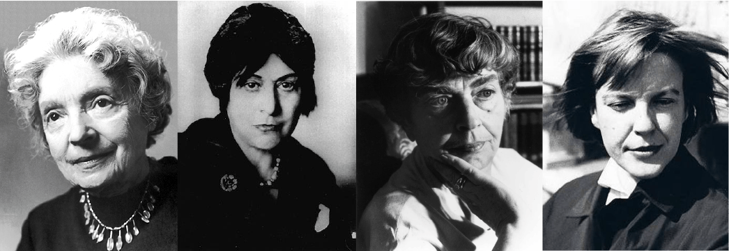 Nelly Sachs, Else Lasker-Shüller, Marie Luise Kashnitz e Ingeborg Bachmann